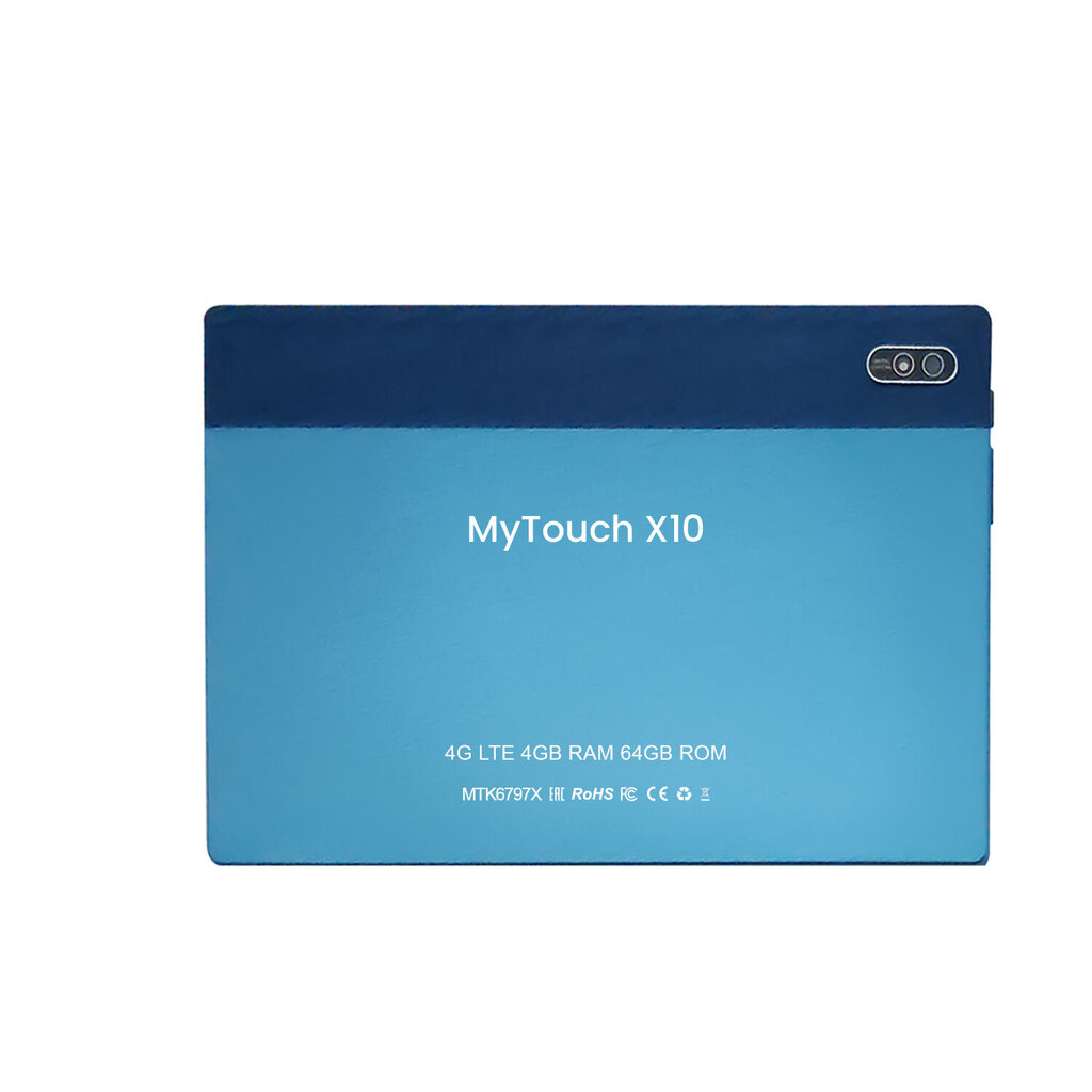 Tahvelarvuti My Touch X10, 64 GB, 4G LTE, 4 GB RAM, sinine, korpusega цена и информация | Tahvelarvutid | kaup24.ee