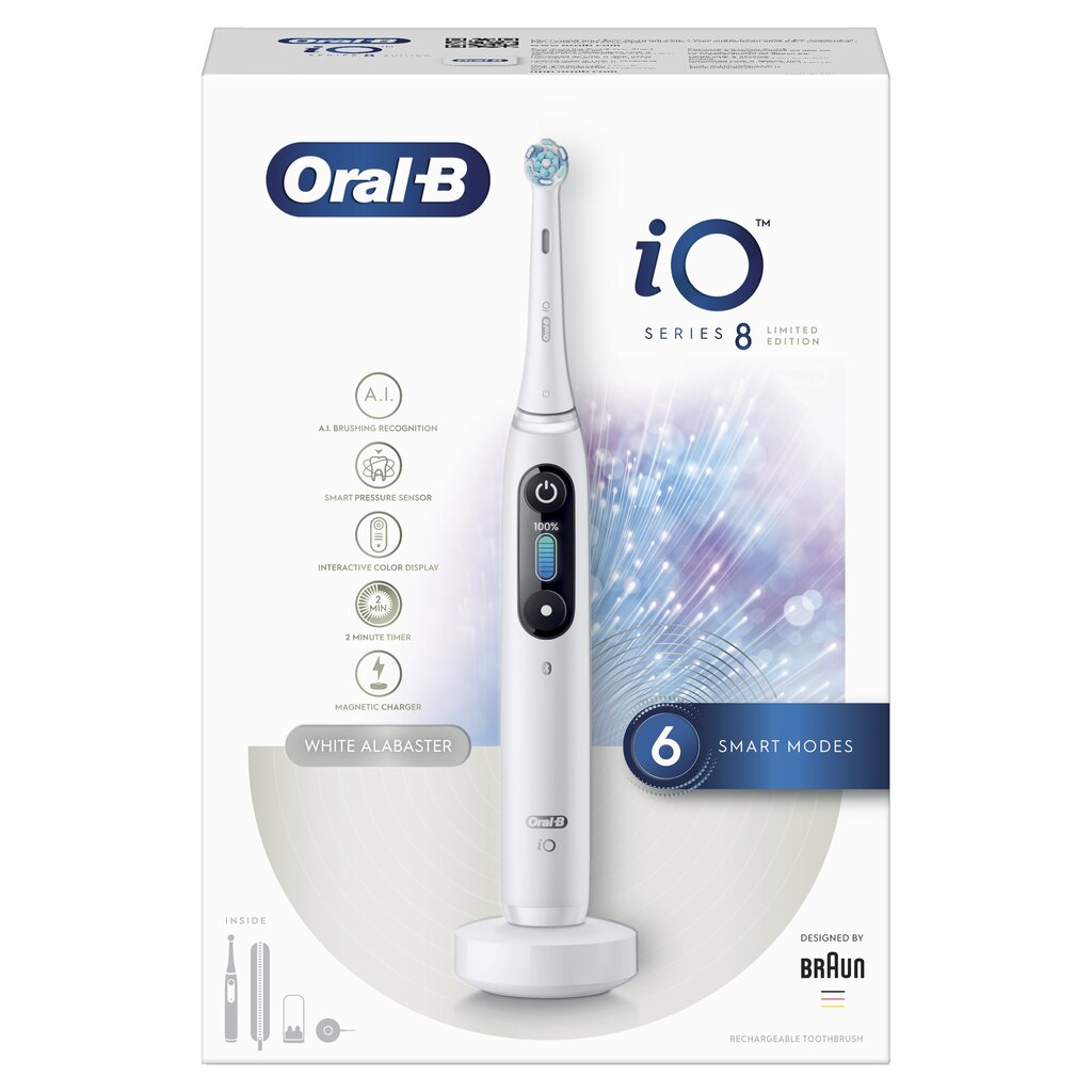 Oral-B iO Series 8 White Alabaster hind ja info | Elektrilised hambaharjad | kaup24.ee