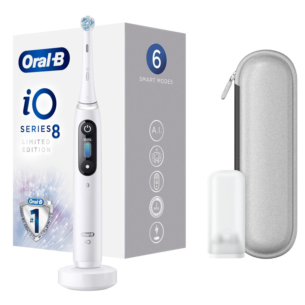 Oral-B iO Series 8 White Alabaster hind ja info | Elektrilised hambaharjad | kaup24.ee