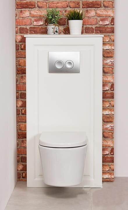 Raam seinale paigaldatavale WC-le, FINEA värvus valge hind ja info | WC-poti tarvikud | kaup24.ee