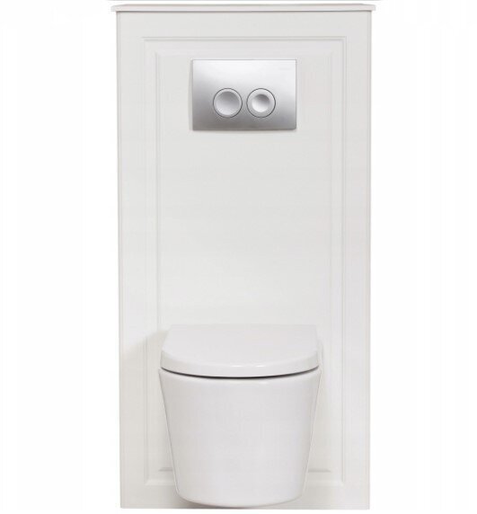 Raam seinale paigaldatavale WC-le, FINEA värvus valge hind ja info | WC-poti tarvikud | kaup24.ee