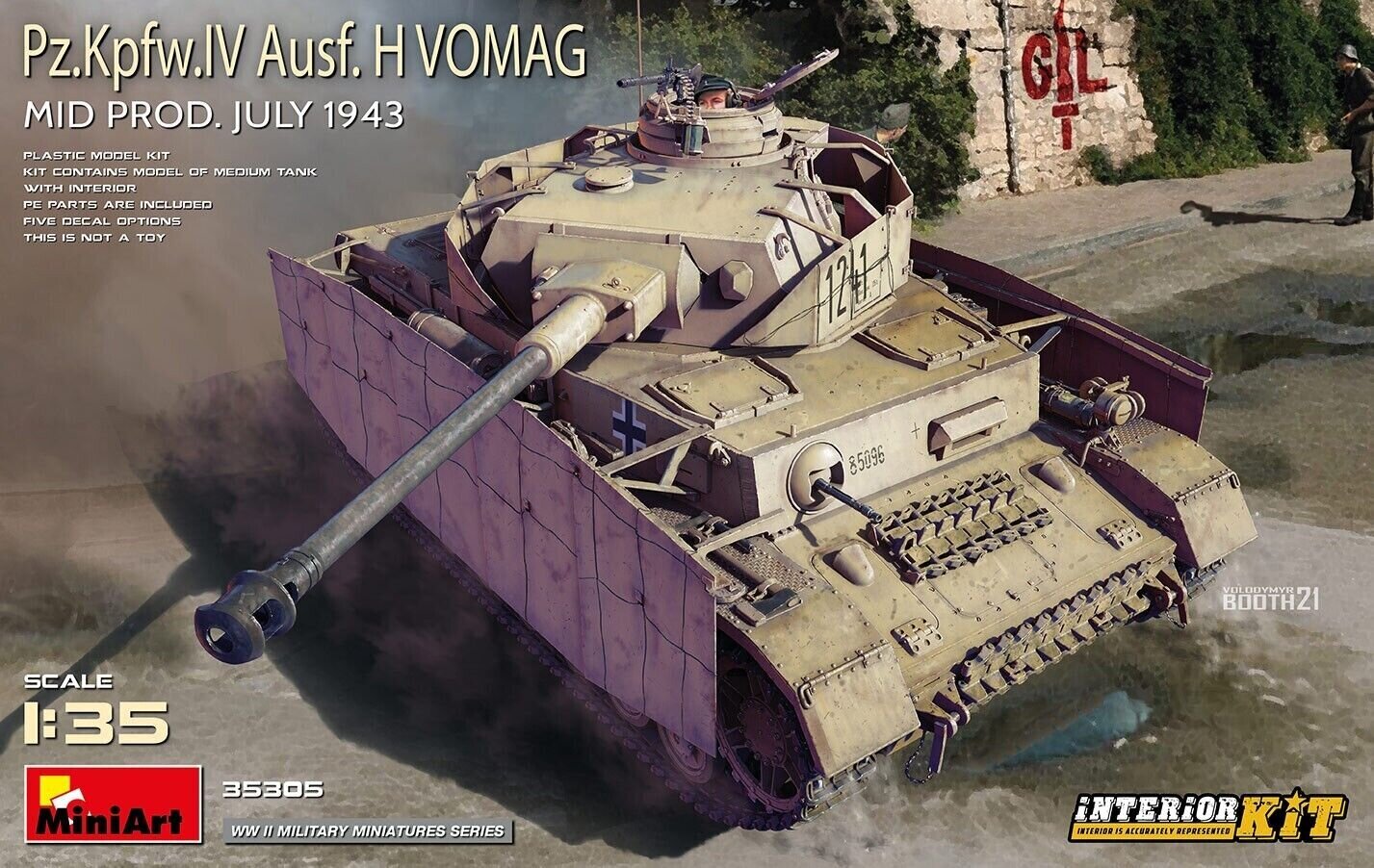 Liimitav mudel MiniArt 35305 Pz.Kpfw.IV Ausf. H Vomag. Mid Prod. (July 1943) Interior Kit 1/35 hind ja info | Liimitavad mudelid | kaup24.ee