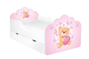 Детская кровать с матрасом и ящиком для постельного белья POLA 23, 140x70 см цена и информация | Детские кровати | kaup24.ee