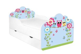 Детская кровать с матрасом и ящиком для постельного белья POLA 44, 140x70 см цена и информация | Детские кровати | kaup24.ee