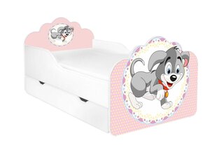 Детская кровать с матрасом и ящиком для постельного белья POLA 50, 140x70 см цена и информация | Детские кровати | kaup24.ee