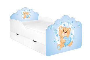 Детская кровать с матрасом и ящиком для постельного белья POLA 17, 160x80 см цена и информация | Детские кровати | kaup24.ee