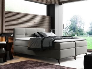 Континентальная кровать DURIAN-ekoskóra Soft 029 (szara)-200x200 см цена и информация | Кровати | kaup24.ee