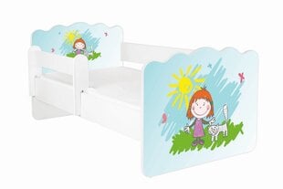 Кровать с матрасом и съемной защитой ALEX 14, 140x70 см цена и информация | Детские кровати | kaup24.ee