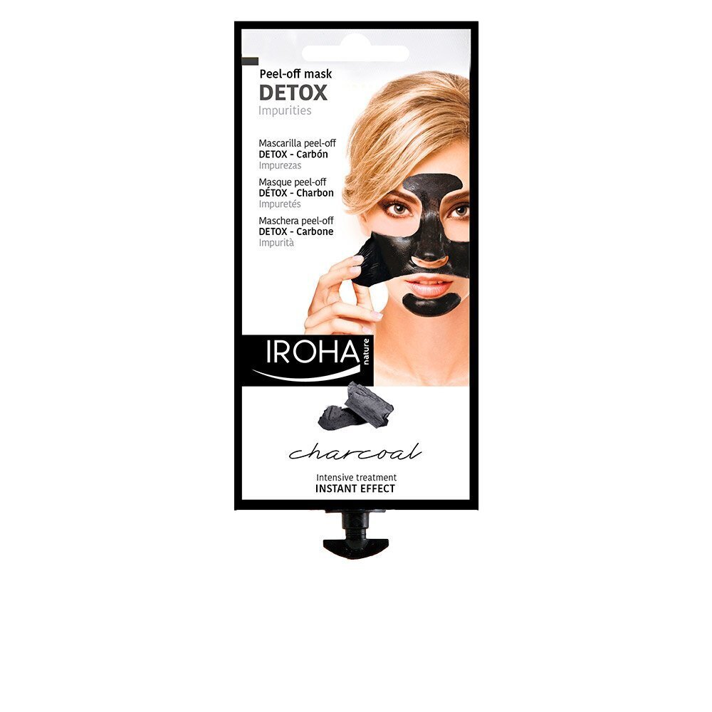 Puhastav mask Detox Charcoal Black Iroha цена и информация | Näomaskid, silmamaskid | kaup24.ee