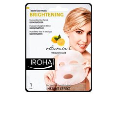 Antioksüdantne ja puhastav näomask C-vitamiini ja hüaluroonhappega Iroha NATURE Illuminating & Hydrating Tissue Face Mask 20 ml hind ja info | Näomaskid, silmamaskid | kaup24.ee