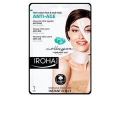 Vananemisevastane vitaalsust taastav mask Cotton Face & Neck Iroha цена и информация | Маски для лица, патчи для глаз | kaup24.ee