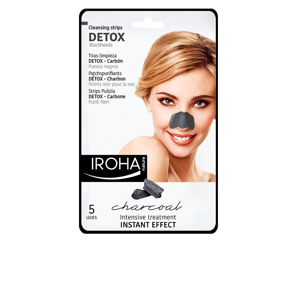 Mask Iroha Detox Black Nina, 5 Tk цена и информация | Näomaskid, silmamaskid | kaup24.ee