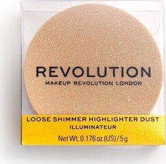 Valgustpeegeldav toode Makeup Revolution Loose Shimmer Highlighter, 5g цена и информация | Бронзеры (бронзаторы), румяна | kaup24.ee