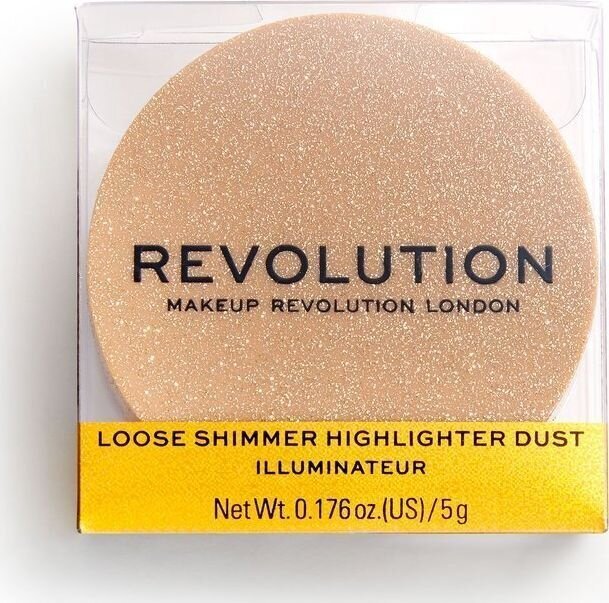 Valgustpeegeldav toode Makeup Revolution Loose Shimmer Highlighter, 5g hind ja info | Päikesepuudrid, põsepunad | kaup24.ee