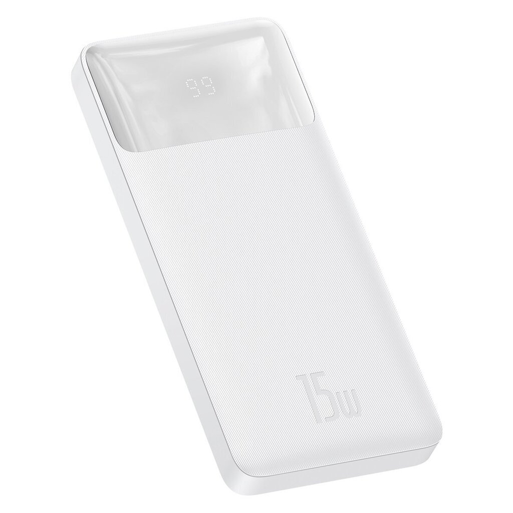 Baseus Bipow PPBD050002 10000mAh 15W white цена и информация | Akupangad | kaup24.ee