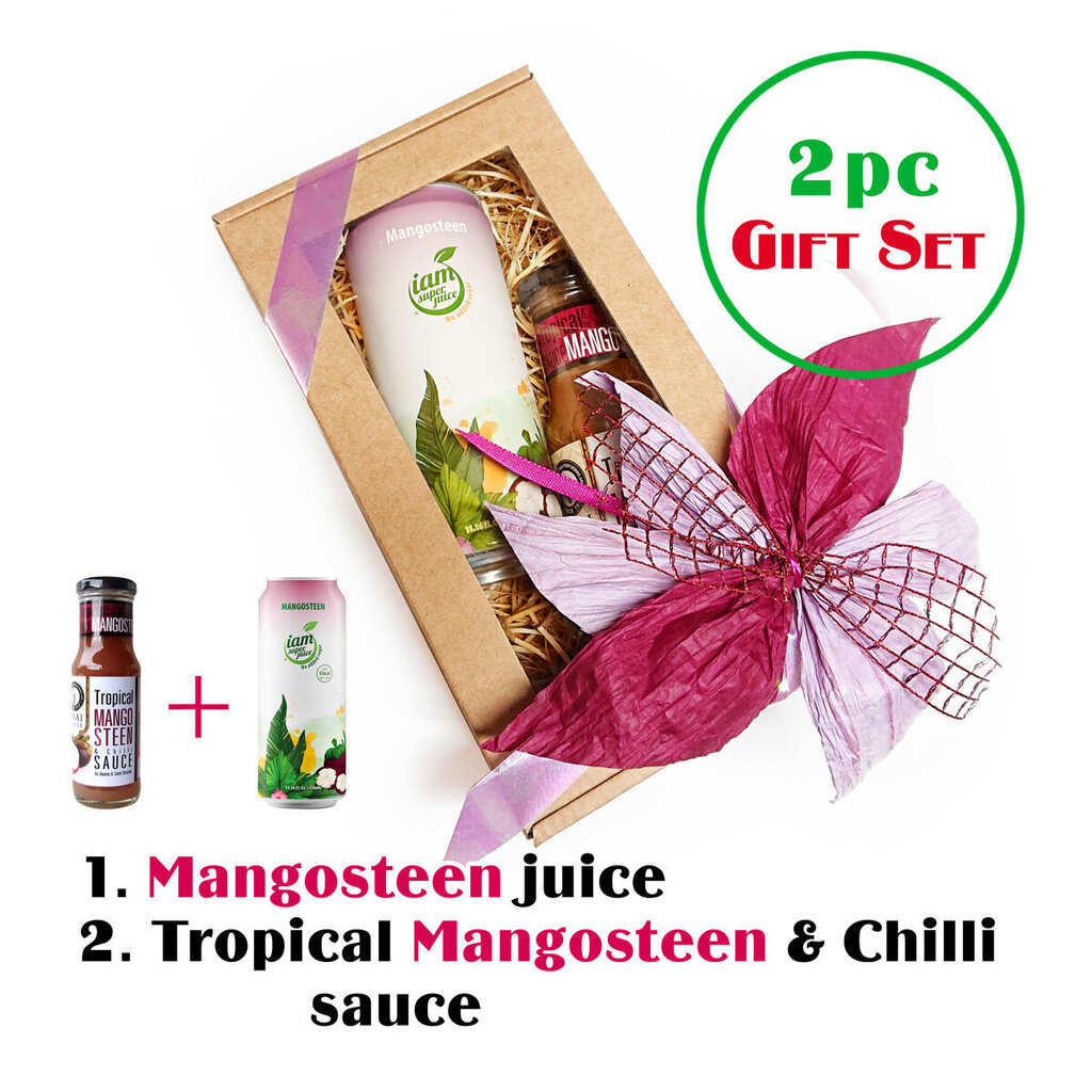 Kinkekomplekt - Mangustanimahla jook (30%) + Mangostin & Chilli kaste hind ja info | Kastmed | kaup24.ee