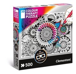 3D Värviteraapia pusle Clementoni, 500 detaili hind ja info | Pusled | kaup24.ee