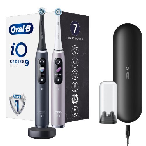 Oral-B iO9 Series Duo Pack Black Onyx/ Rose цена и информация | Elektrilised hambaharjad | kaup24.ee