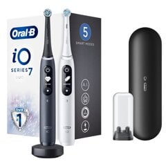 Oral-B iO7 Series Duo Pack White/ Black Onyx hind ja info | Elektrilised hambaharjad | kaup24.ee