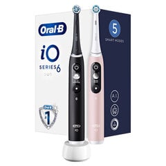 Oral-B iO6 Series Duo Pack Black / Pink Sand цена и информация | Электрические зубные щетки | kaup24.ee