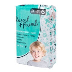 Подгузники Rascal and Friends размер 6 (16 кг+), 33 шт. цена и информация | Подгузники | kaup24.ee