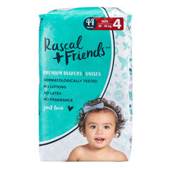 Подгузники Rascal and Friends размер 4 (10-15кг), 44 шт. цена и информация | Пеленки | kaup24.ee