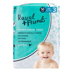 Подгузники Rascal and Friends размер 3 (6-11 кг), 50 шт. цена и информация | Пеленки | kaup24.ee