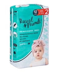 Mähkmed Rascal and Friends, suurus 2 (4-8kg), 42 tk. цена и информация | Подгузники | kaup24.ee