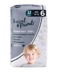 Püksmähkmed Rascal and Friends, suurus 6 (16kg+), 32 tk. цена и информация | Подгузники | kaup24.ee