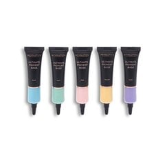 Основа для теней для век Makeup Revolution SET Ultimate Pigment Base Eyeshadow Primer Blue, Green, Yellow, Pink, Purple 5x15 мл цена и информация | Тушь, средства для роста ресниц, тени для век, карандаши для глаз | kaup24.ee