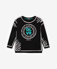Черная футболка с воланом из сетки для девочек «Gulliver» цена и информация | Рубашки для девочек | kaup24.ee