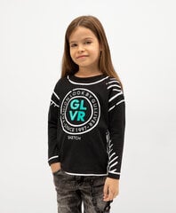 Черная футболка с воланом из сетки для девочек «Gulliver» цена и информация | Рубашки для девочек | kaup24.ee