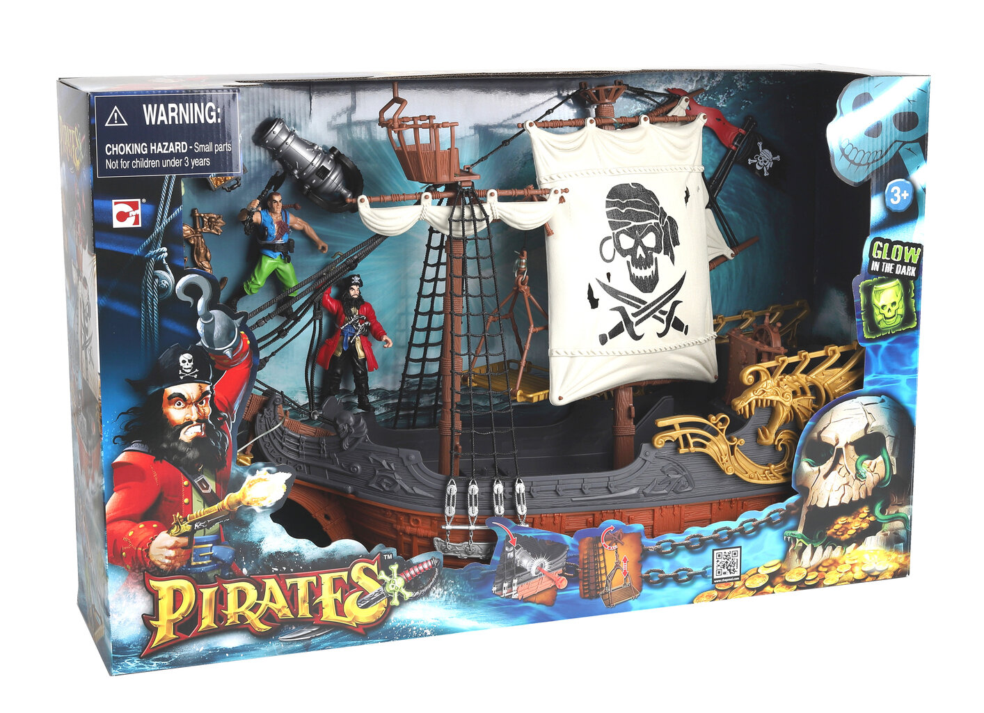 Piraadilaev Pirates Deluxe Captain Ship Chap Mei, 505219 hind ja info | Poiste mänguasjad | kaup24.ee