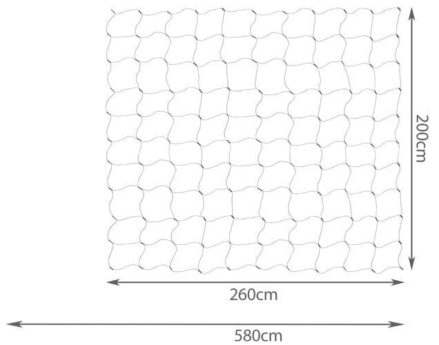 LED kardin - võrk, 160 LED, külm valge цена и информация | Jõulutuled | kaup24.ee