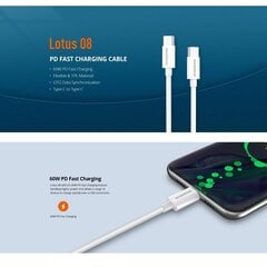 Кабель Riversong Lotus 08 USB C – USB C, 1 м цена и информация | Кабели для телефонов | kaup24.ee