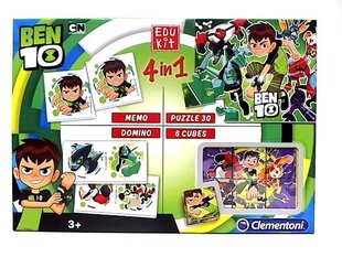 Harivate mängude komplekt 4in1 Clementoni Ben 10 цена и информация | Настольные игры, головоломки | kaup24.ee