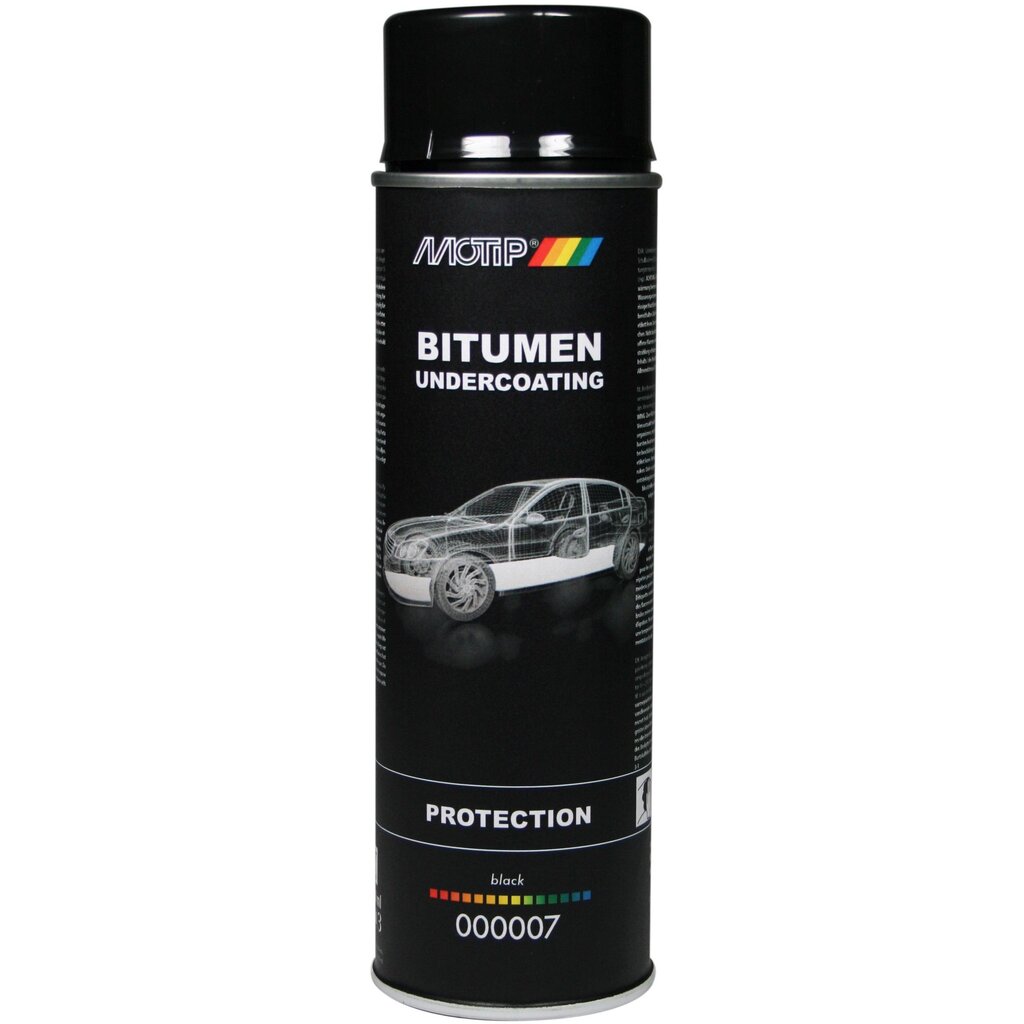 Kaitsev kate põhjale Motip Bitumen Undercoating, 500 ml цена и информация | Autokeemia | kaup24.ee