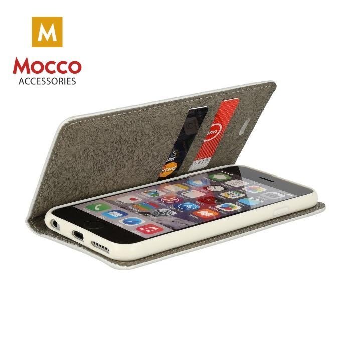 Telefoni ümbris Mocco Smart Modus Book Case, sobib Samsung J730 Galaxy J7 (2017) telefonile, hõbedane цена и информация | Telefoni kaaned, ümbrised | kaup24.ee