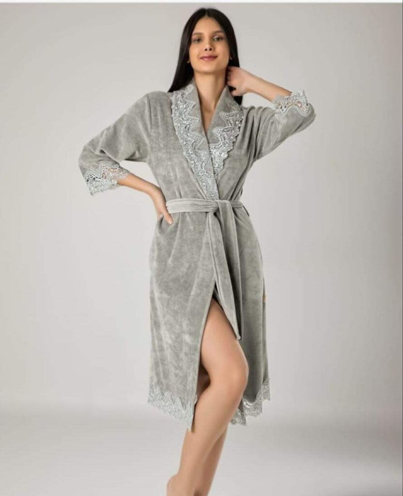 Naiste hommikumantel Nusa, Roheline hind ja info | Naiste hommikumantlid | kaup24.ee