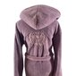 Naiste kapuutsiga bambuskiust hommikumantel Queen, Roosa hind ja info | Naiste hommikumantlid | kaup24.ee