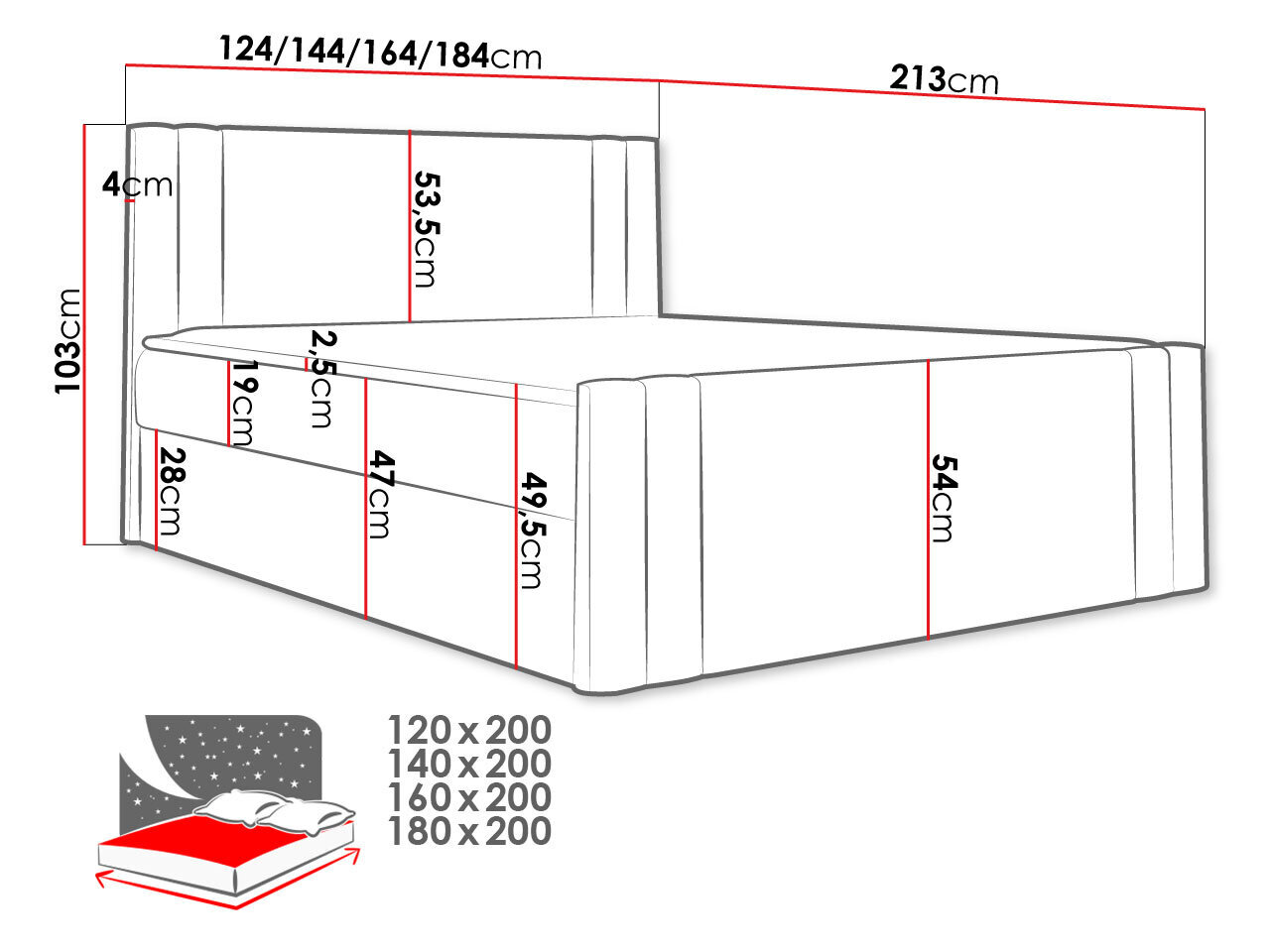 Kontinentaalvoodi NERESKO-Amor Velvet 4304-120x200 cm hind ja info | Voodid | kaup24.ee