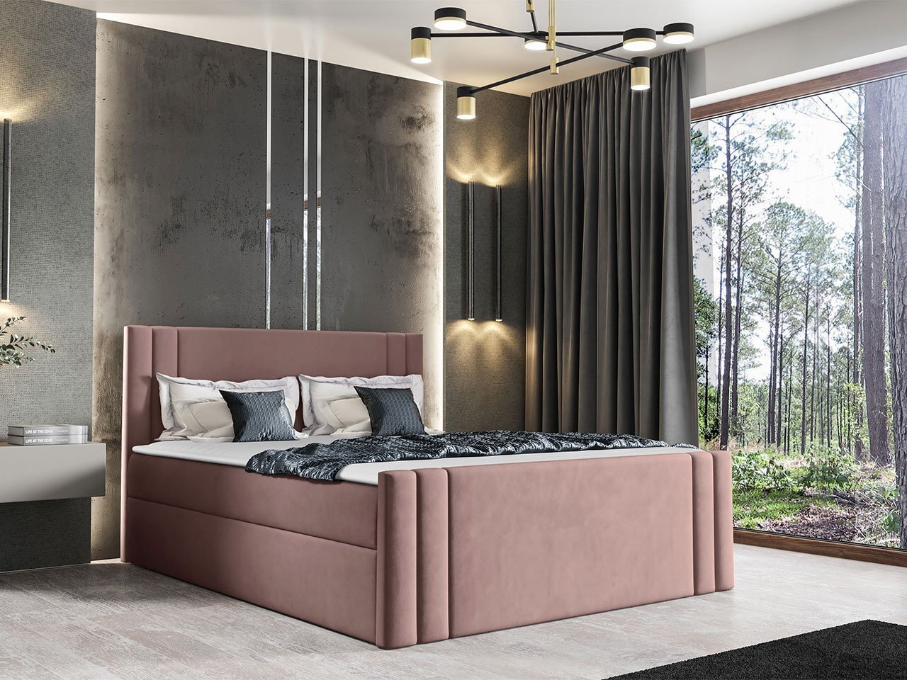 Kontinentaalvoodi NERESKO-Amor Velvet 4308-120x200 cm hind ja info | Voodid | kaup24.ee