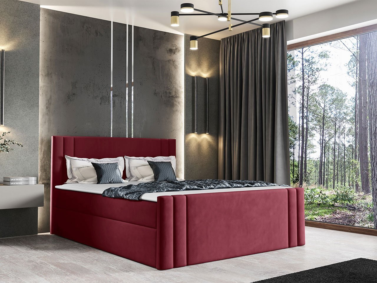 Kontinentaalvoodi NERESKO-Amor Velvet 4307-120x200 cm hind ja info | Voodid | kaup24.ee