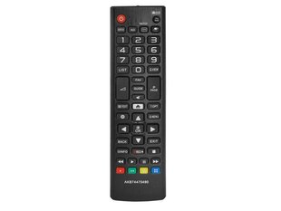 HQ LXP549 LG TV Universal remote control AKB74475490 SMART Black hind ja info | Smart TV tarvikud | kaup24.ee