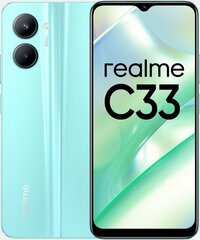 Realme C33 64GB Aqua Blue цена и информация | Мобильные телефоны | kaup24.ee