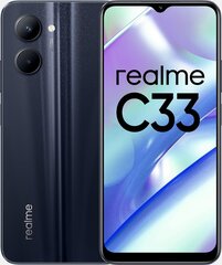 Смартфоны Realme C33 Чёрный 64 Гб Octa Core 4 GB RAM цена и информация | Мобильные телефоны | kaup24.ee