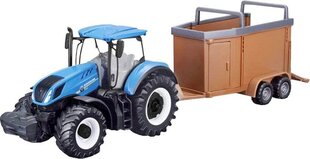 Трактор с прицепом Bburago, 10 см, 18-31920 цена и информация | Развивающий мелкую моторику - кинетический песок KeyCraft NV215 (80 г) детям от 3+ лет, бежевый | kaup24.ee