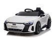 Audi RS e-tron GT, 12 volti, muusikamooduliga, valge цена и информация | Laste elektriautod | kaup24.ee
