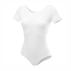 Tüdrukute body lühikeste varrukatega, valge цена и информация | Рубашки для девочек | kaup24.ee