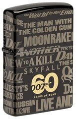 Зажигалка Zippo 48576 James Bond 60th Anniversary Collectible цена и информация | Зажигалки и аксессуары | kaup24.ee